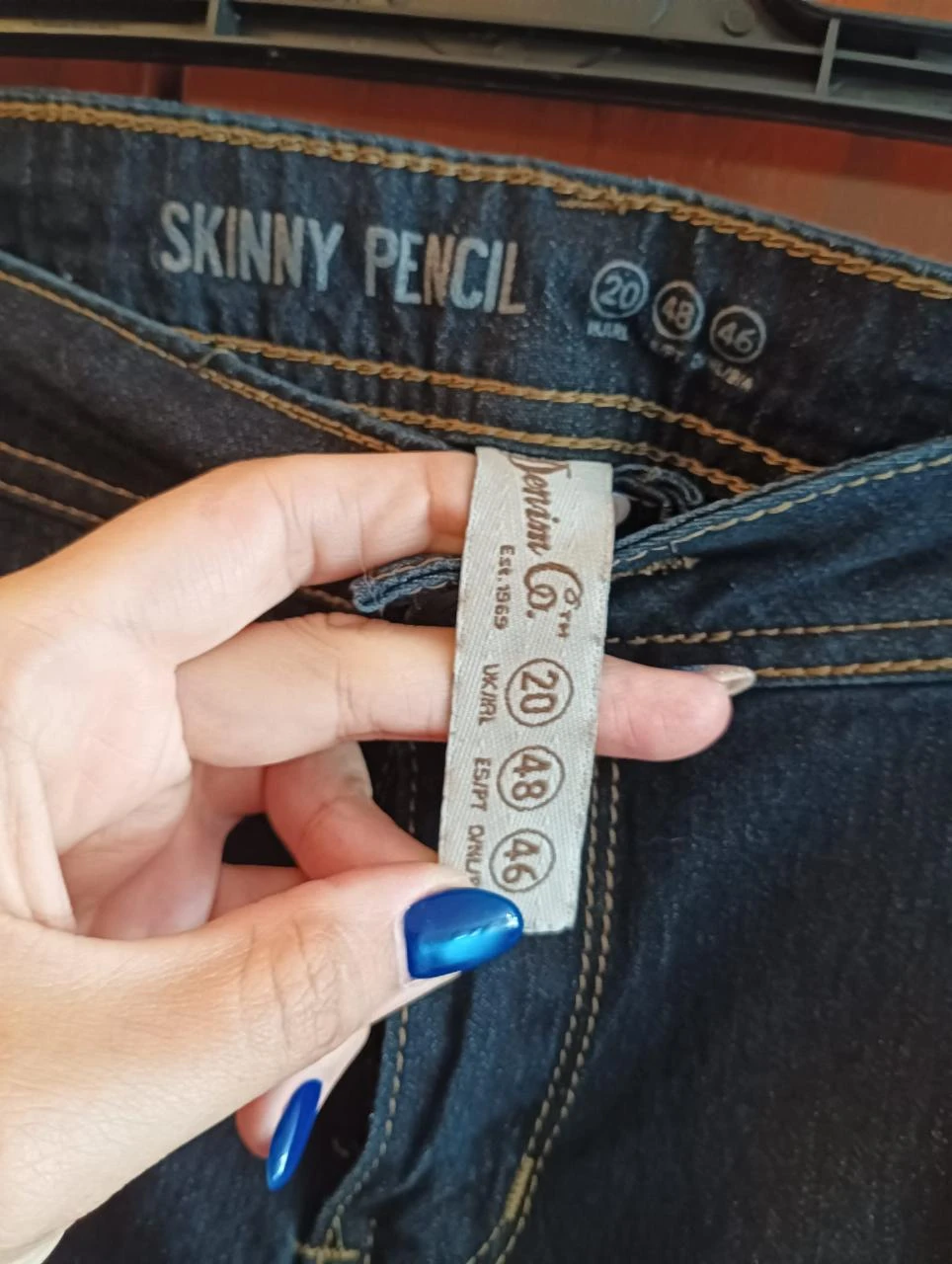 Jeans skinny azul escuro Denim Co Skinny Pencil Tamanho 48 / Novos – photo 7